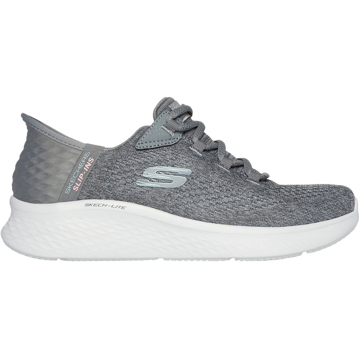Women's Wide Fit Skechers 150012 Slip-ins Skech Lite Pro Natural Trainers