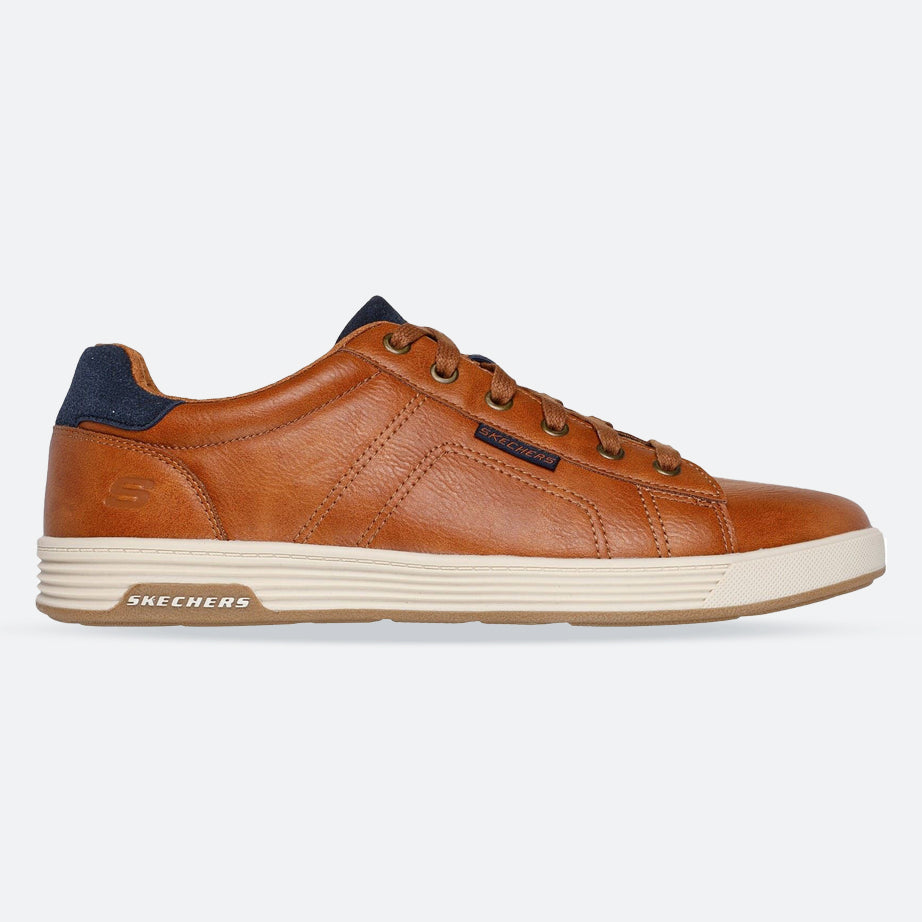 Men's Wide Fit Skechers 210946 Cavell Hensley Shoes - Luggage