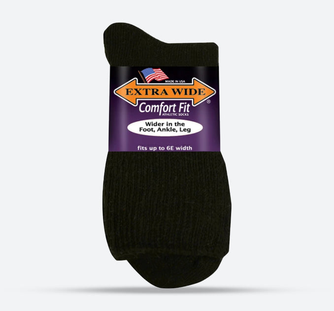 Mens Extra Wide 5821 Quarter Medical Socks Extra Wide Wide Fit Shoes
