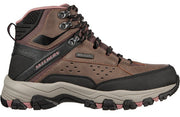 Women's Wide Fit Skechers 158257 Selmen Hiking Waterproof Boots - Chocolate