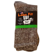 Mens Loose Fit 324 Merino Wool Crew Hiking Socks