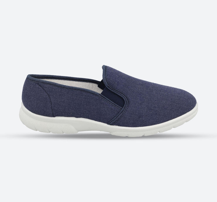 Mens Wide Fit DB Arnold Slip On Canvas Slip On Shoes