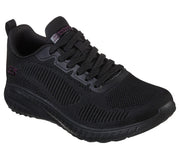 Womens Wide Fit Skechers Bobs Squad Chaos Face Off 117209 Vegan Trainers