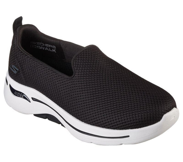 Womens Wide Fit Skechers Grateful 124401 Arch Fit Walking Trainers Skechers Wide Fit Shoes