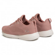 Womens Wide Fit Skechers Bobs Tough Talk-32504 Trainers - Blush