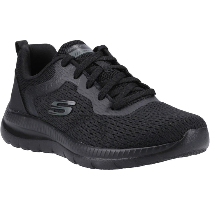 Women's Wide Fit Skechers 12607 Bountiful Quick Path Trainers in Black - Image 1