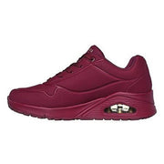 Skechers 73690 Extra Wide Uno - Stand On Air Walking Trainers Plum-3