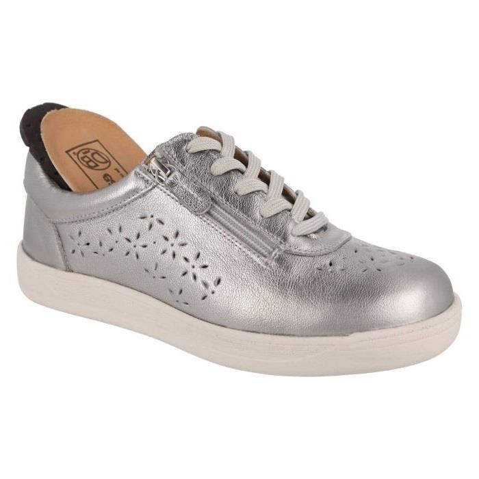 Women's Wide Fit DB Kaunas Shoes in Navy Leather - Image 1
