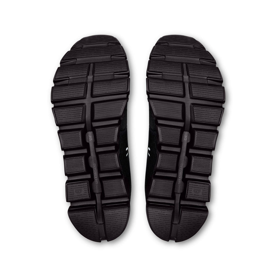 Men's Wide Fit On Cloud 6 Wide Trainers in Black/White - Image 7