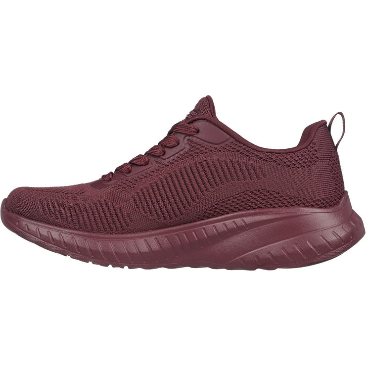 Skechers 117209 Wide Bob Squad Chaos Face Off Trainers Plum-4