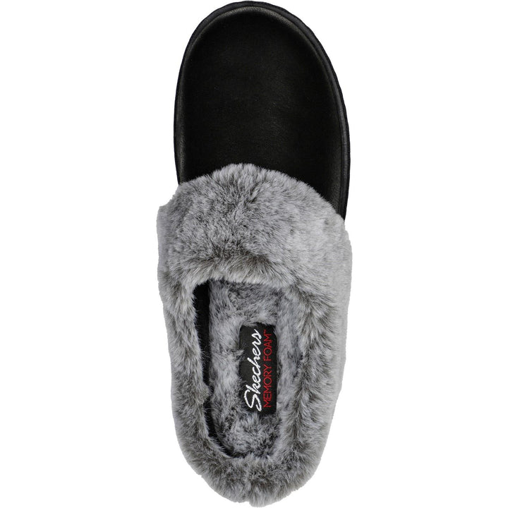 Women's Wide Fit Skechers 167625 Cozy Campfire Lovely Life Slippers