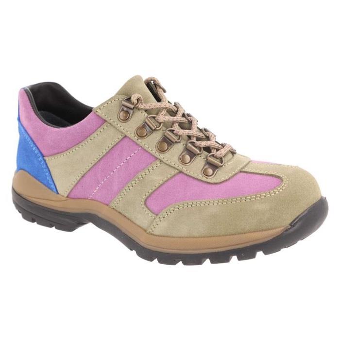 Women's Wide Fit DB Anais Walking Trainers in Black / Multi Suede - Image 1
