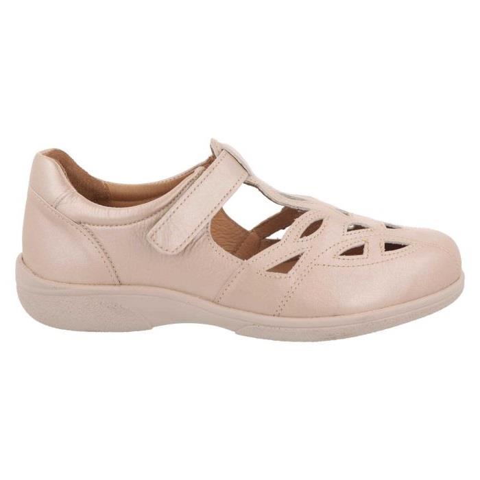 Women's Wide Fit DB Ayla Shoes in Navy Leather - Image 1