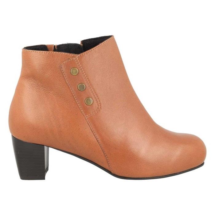 Women's Wide Fit DB Jeannie Heeled Boots in Black Nappa Leather - Image 1