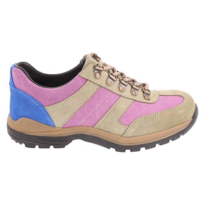 Women's Wide Fit DB Anais Walking Trainers in Black / Multi Suede - Image 1