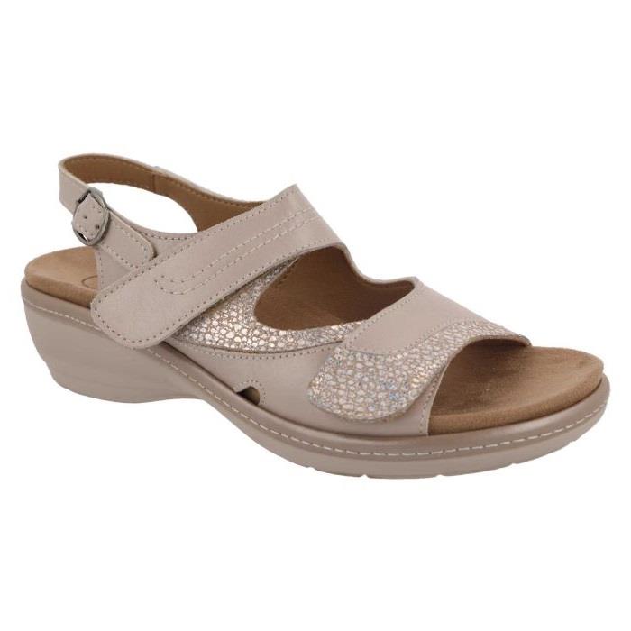 Women's Wide Fit DB Comfrey Sandals in Sky Blue Leather - Image 1
