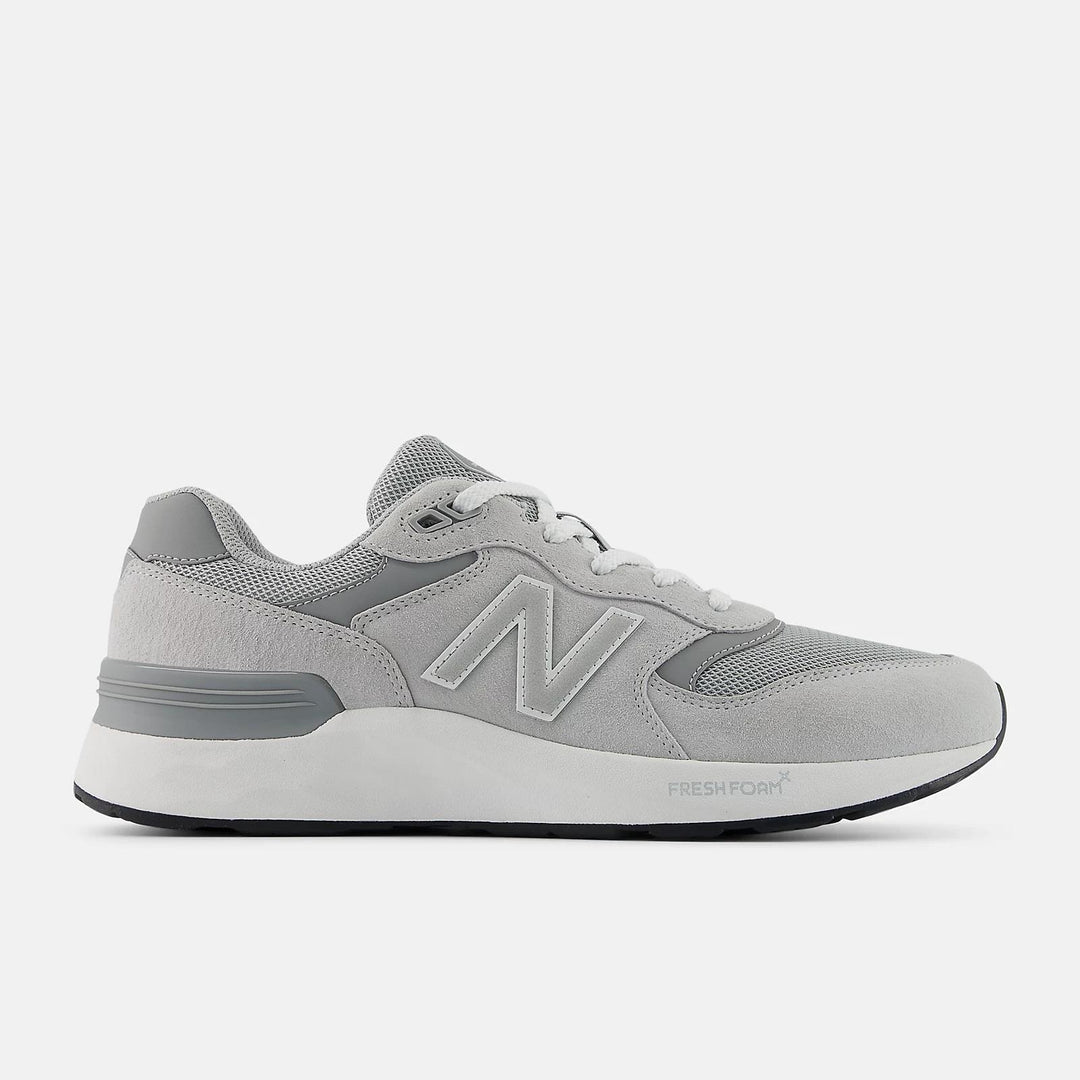 Men's Wide Fit New Balance M8806HE Walking/Running Trainers in Raincloud - Image 2
