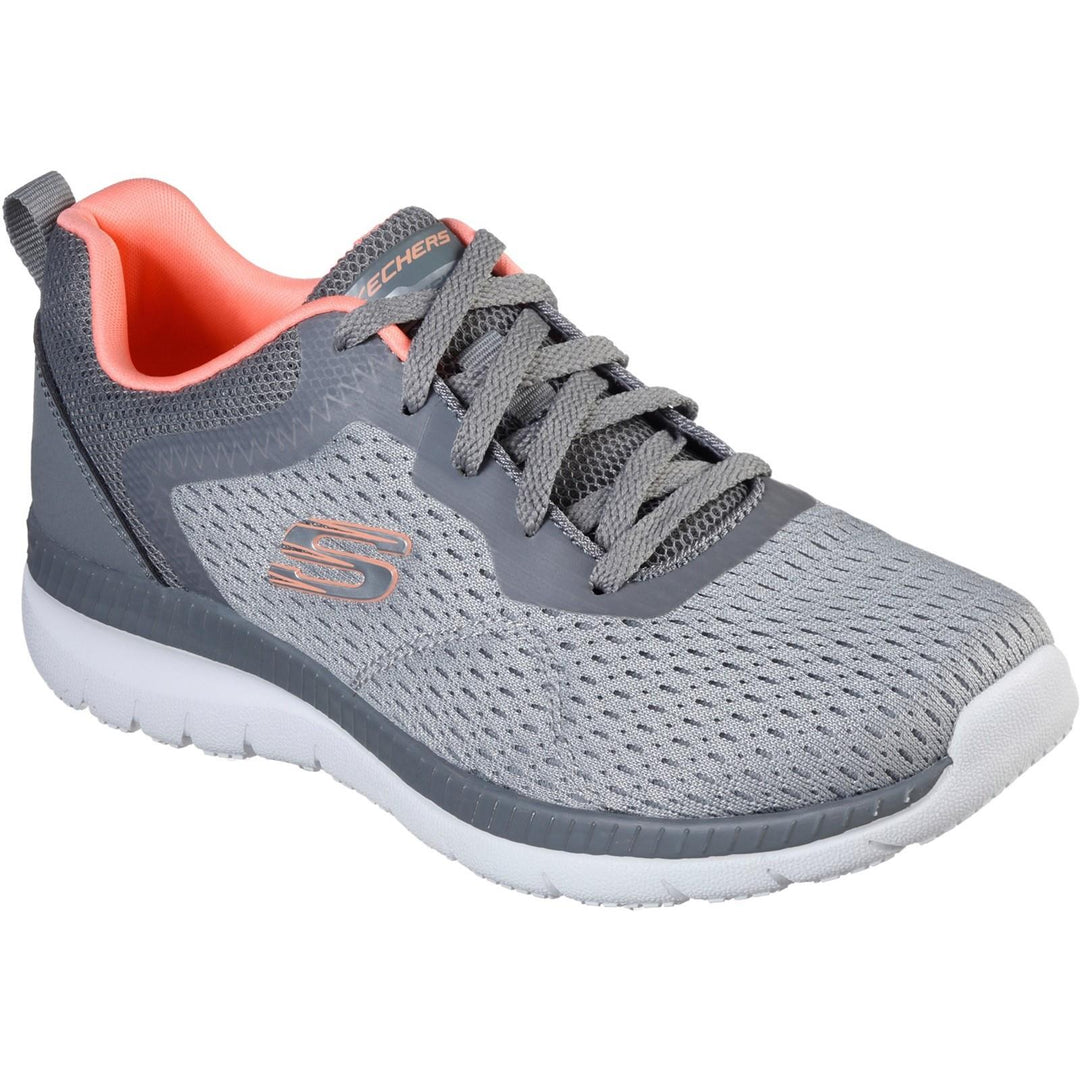 Women's Wide Fit Skechers 12607 Bountiful Quick Path Trainers in Black - Image 10