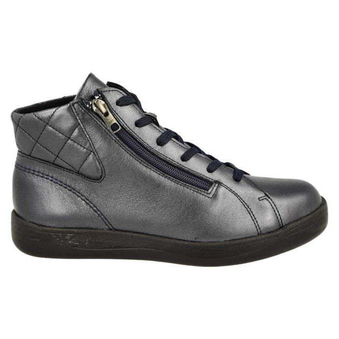 Women's Wide Fit DB Levisham Boots in Black Leather - Image 1