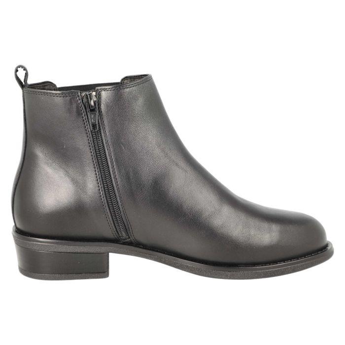 Women's Wide Fit DB Esme Boots in Black Leather - Image 1
