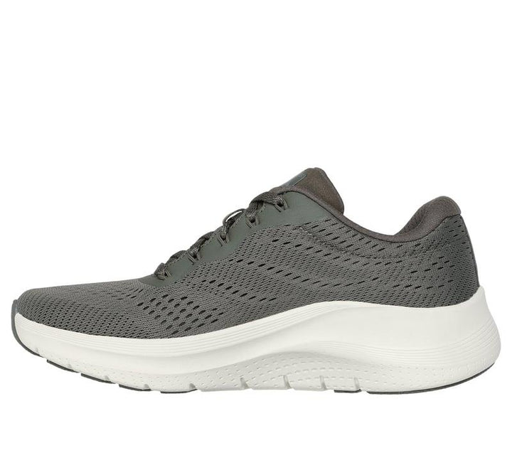 Women's Wide Fit Skechers 150051 Arch Fit 2.0 Big League Trainers - Olive