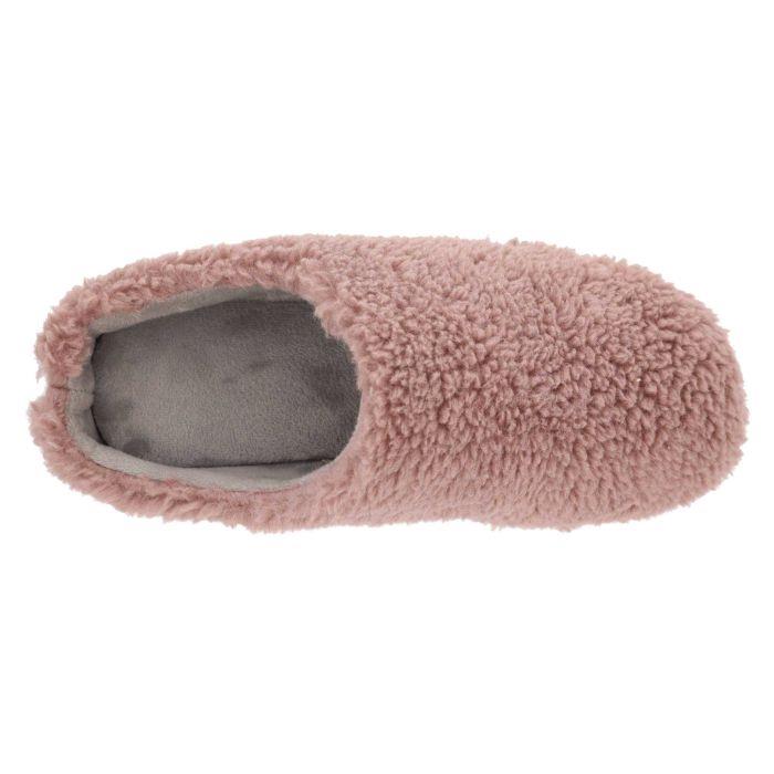 Women's Wide Fit DB Tatum Mule Slippers in Grey Fleece - Image 1