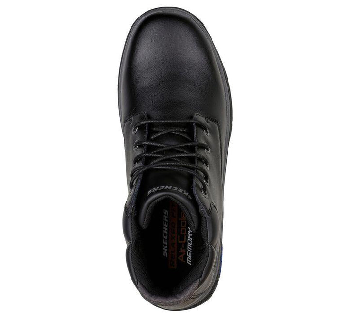 Men's Wide Fit Skechers 204394 Segment 2.0 Brogden Boots - Black