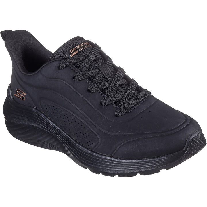 Women's Wide Fit Skechers 117497 Bobs Sport Squad Waves Trainers