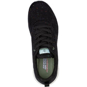 Women's Wide Fit Skechers 117282 Bobs Squad Reclaim Life Trainers - Black