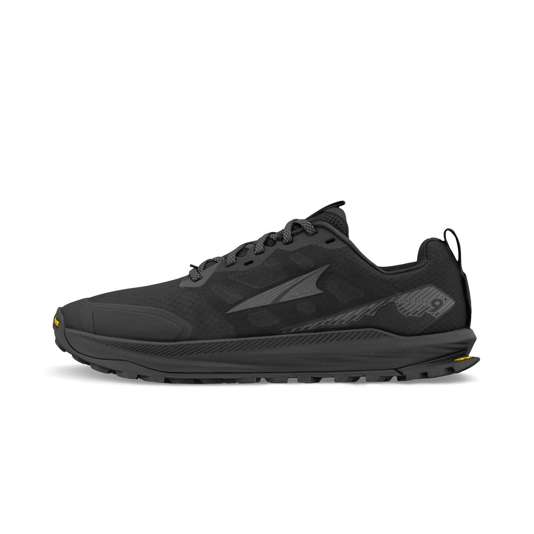 Men's Wide Fit Altra Lone Peak 9 Trail Running Trainers in Black - Image 5