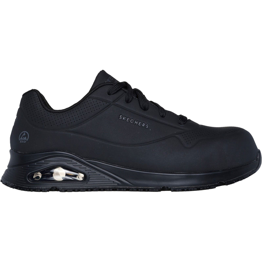 Men's Wide Fit Skechers 200177EC Uno Sr Doltin Safety Trainers
