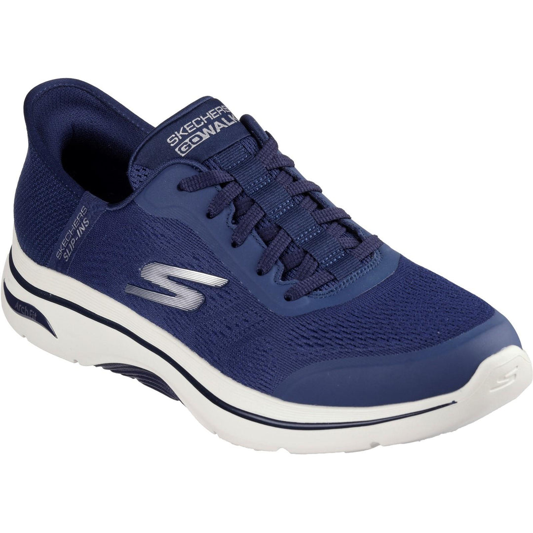 Men's Wide Fit Skechers 216602 Slip-ins Arch Fit 2.0 Simplicity Trainer in Navy - Image 3
