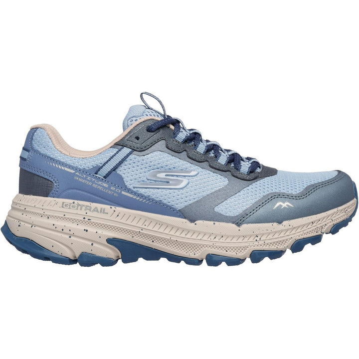 Women's Wide Fit Skechers 129525 Go Run Trail Altitude 2.0 Ravine Trainers in Slate - Image 1