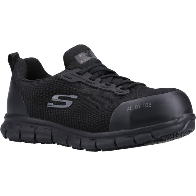 Women's Wide Fit Skechers 108041EC Sure Track Jixie Safety Trainers ...