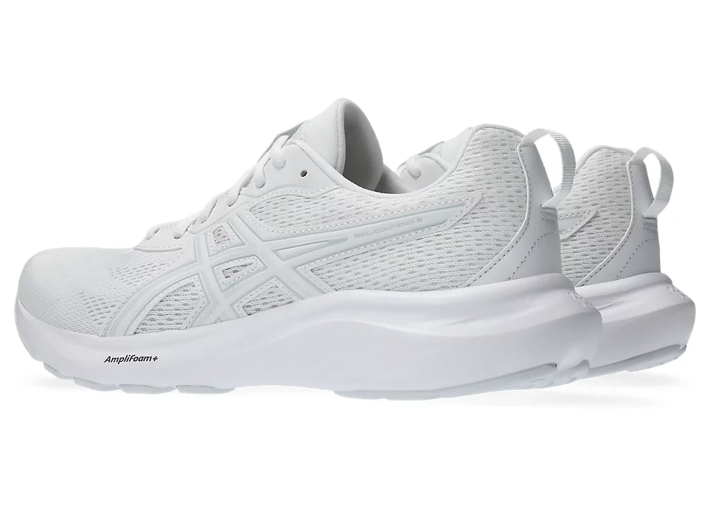 Men's Wide Fit Asics Gel Contend 9 Running Trainers in White/Glacier Grey - Image 4