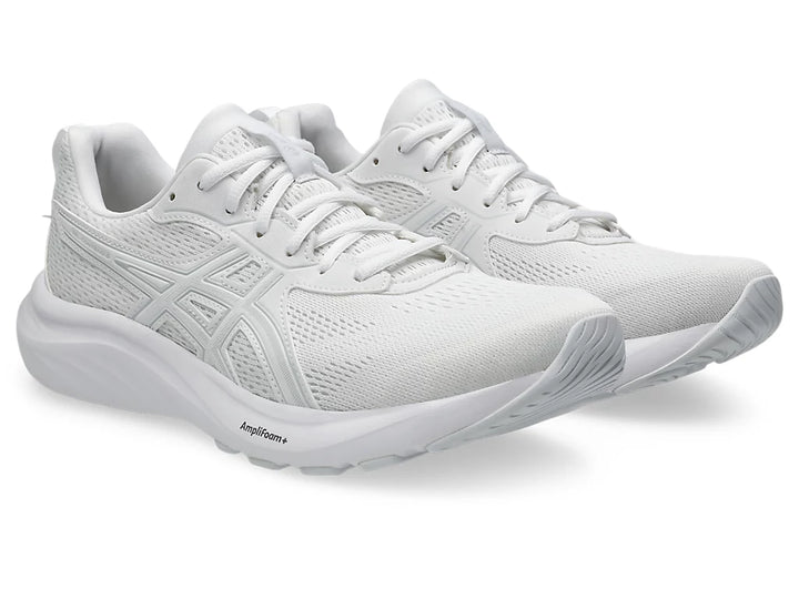 Men's Wide Fit Asics Gel Contend 9 Running Trainers in White/Glacier Grey - Image 1