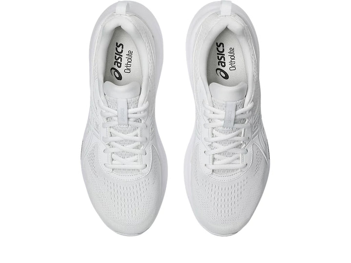 Men's Wide Fit Asics Gel Contend 9 Running Trainers in White/Glacier Grey - Image 1