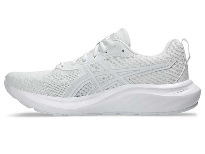 Men's Wide Fit Asics Gel Contend 9 Running Trainers in White/Glacier Grey - Image 1