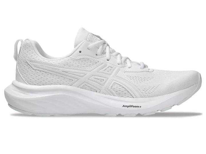 Men's Wide Fit Asics Gel Contend 9 Running Trainers in White/Glacier Grey - Image 1