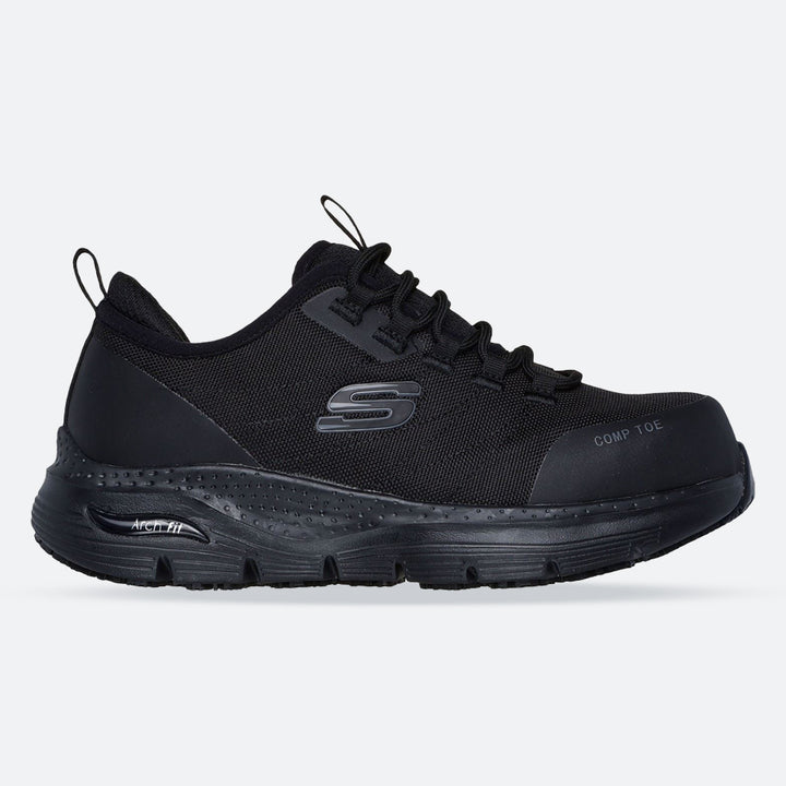 Women's Wide Fit Skechers 108075EC Arch Fit Sr Ebinal Safety Trainers