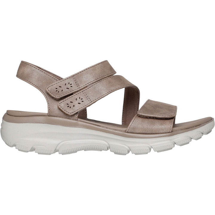 Women's Relaxed Fit Skechers 163532 Easy Going All Day Chic Sandals in Taupe - Image 1