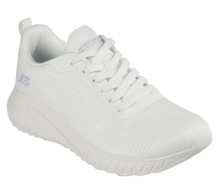 Skechers 117209 Extra Wide Bobs Squad Chaos Face Off Trainers Off White-2