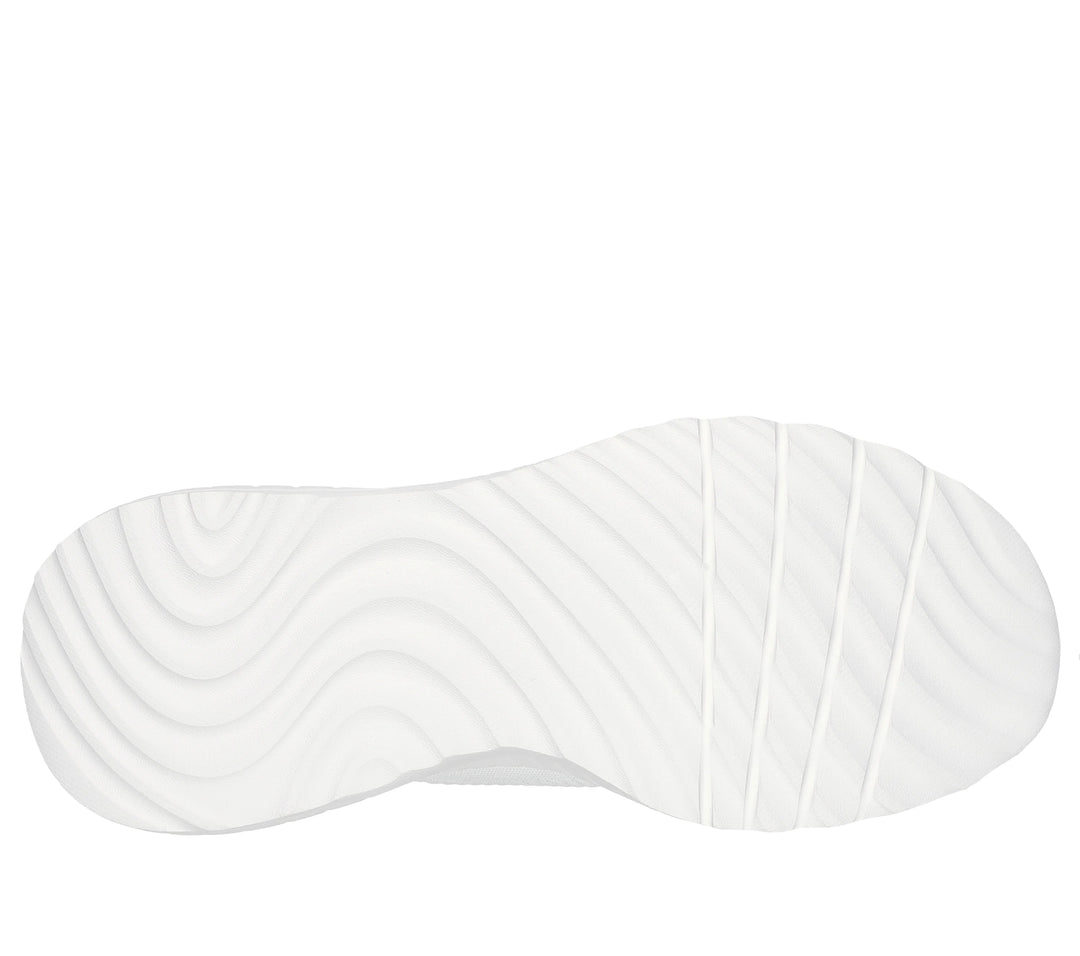 Women's Wide Fit Skechers 117497W Slip-ins Sport Squad Chaos Trainers in Off White - Image 19