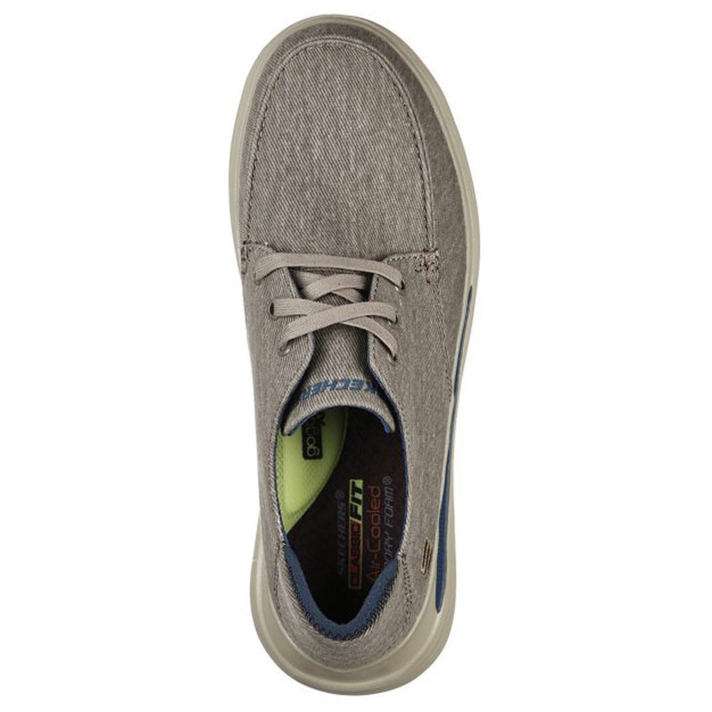 Men's Wide Fit Skechers 204471 Proven Forenzo Trainers in Khaki - Image 4