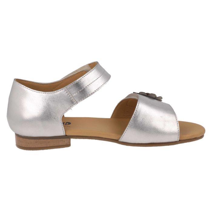 Women's Wide Fit DB Peony Sandals in Black Leather - Image 1