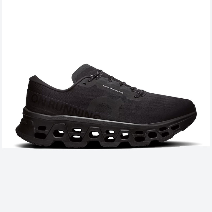 Mens Wide Fit On Cloudmonster 3 Trainers in Black - Image 1