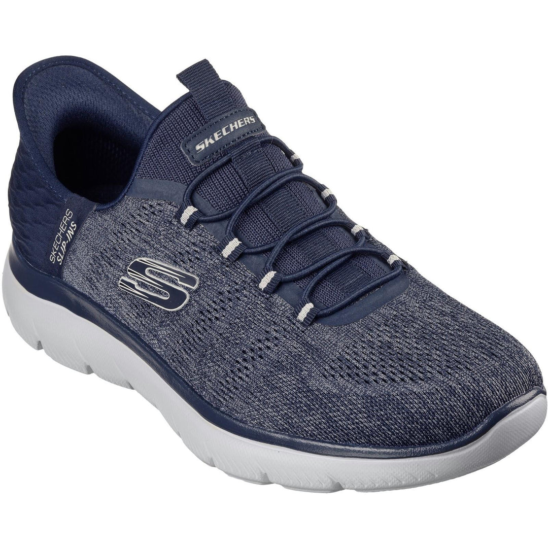 Men's Wide Fit Skechers 232469 Slip-ins Summits Key Pace Trainers in Black - Image 7