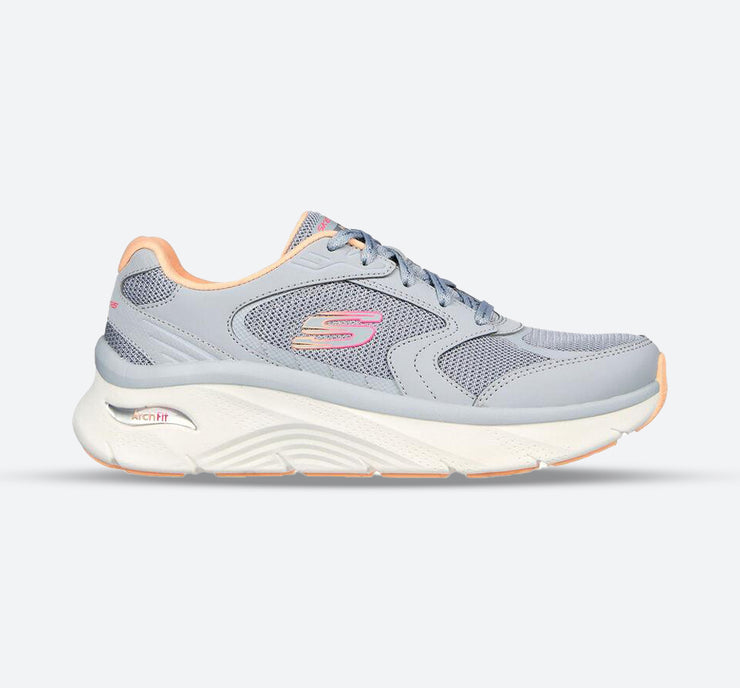 Skechers 149686 Wide Relaxed Arch Fit D'lux Trainers Grey-main