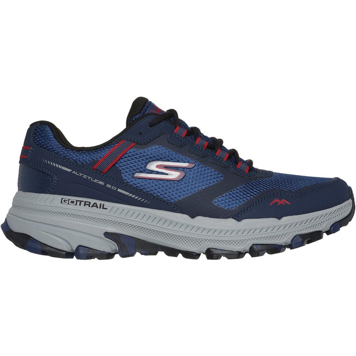 Men's Wide Fit Skechers 220754 Go Run Trail Altitude 2.0 Trainers in Olive/Black - Image 7