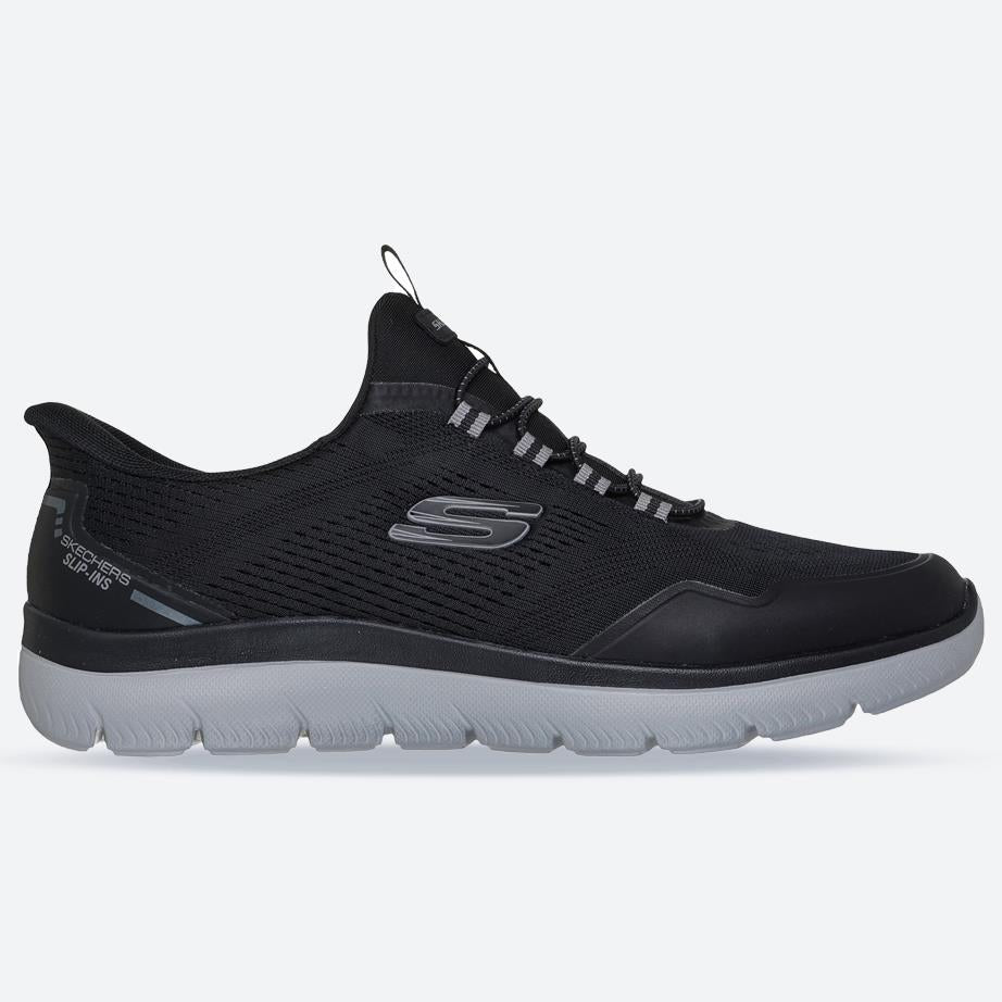 Men's Wide Fit Skechers 233045 Slip-ins Summits Top Rate Trainers in Navy/Yellow - Image 1